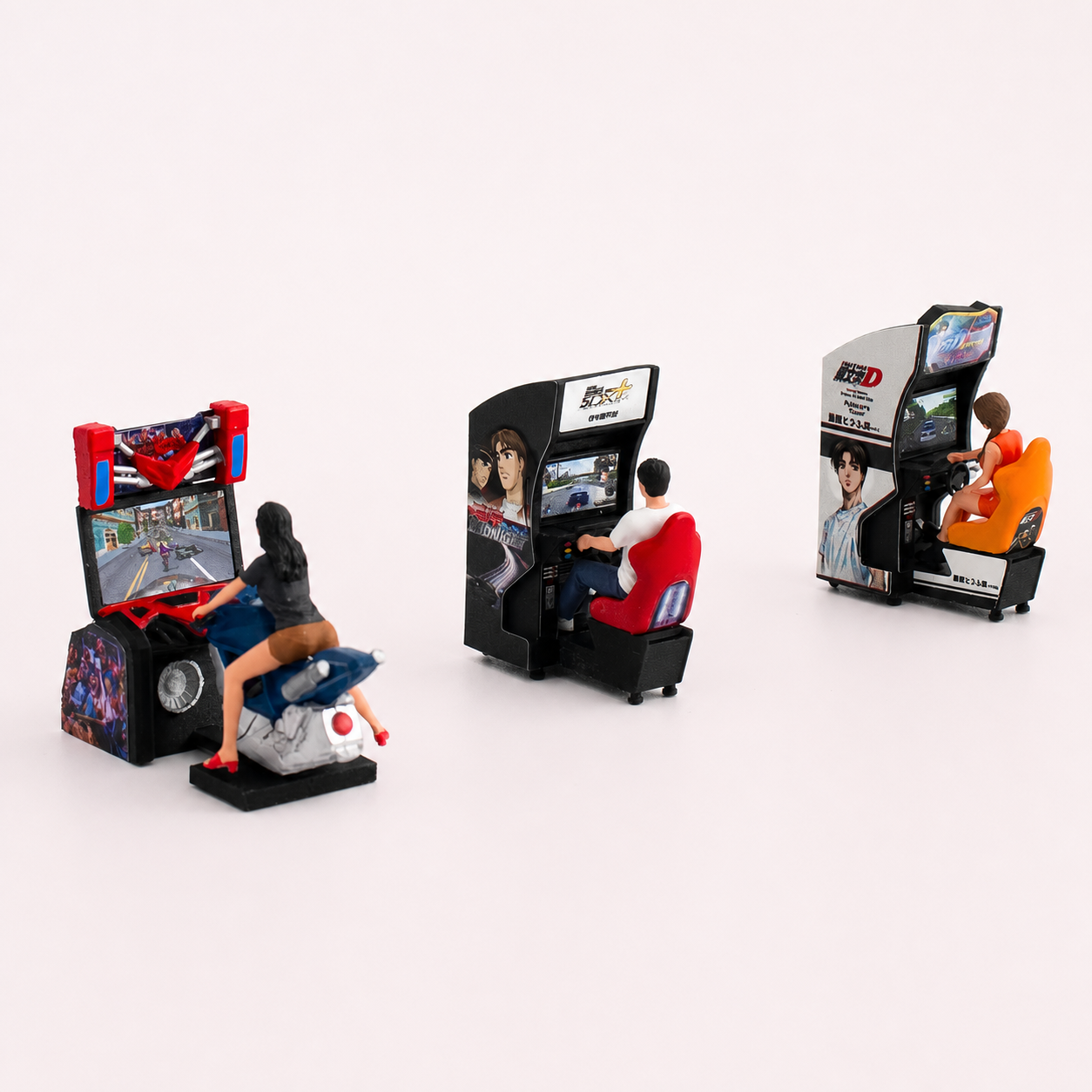 1:64 Racing Arcade Machine & Gamer Set
