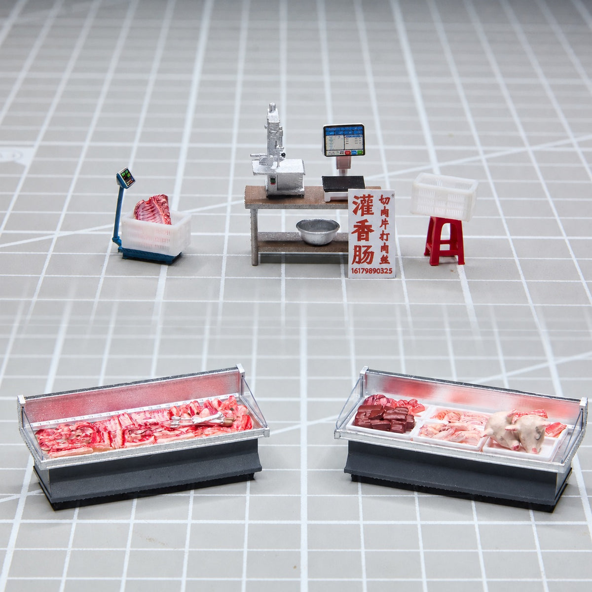1:64 Quality-Assured Pork Shop 28-Piece Diorama Set - additional product image 5