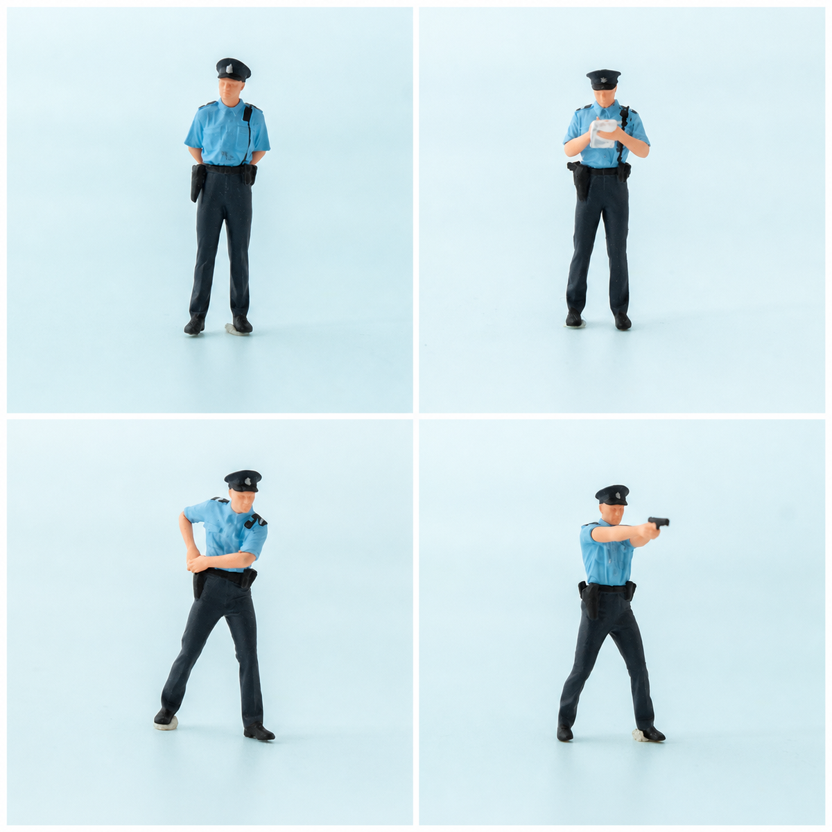 1:64 Hong Kong Police Miniature Figure Series - Hong Kong Police Complete Figure Set
