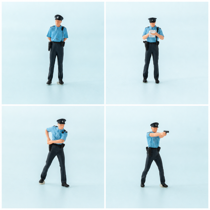 1:64 Hong Kong Police Miniature Figure Series - Hong Kong Police Complete Figure Set