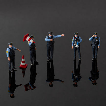 1:64 Japan MPD S1 Miniature Police Figure Series - Japan MPD S1 Complete Figure Set
