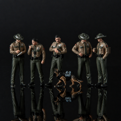 1:64 Tennessee State Police Miniature Figure Series - Tennessee State Police Complete Figure Set