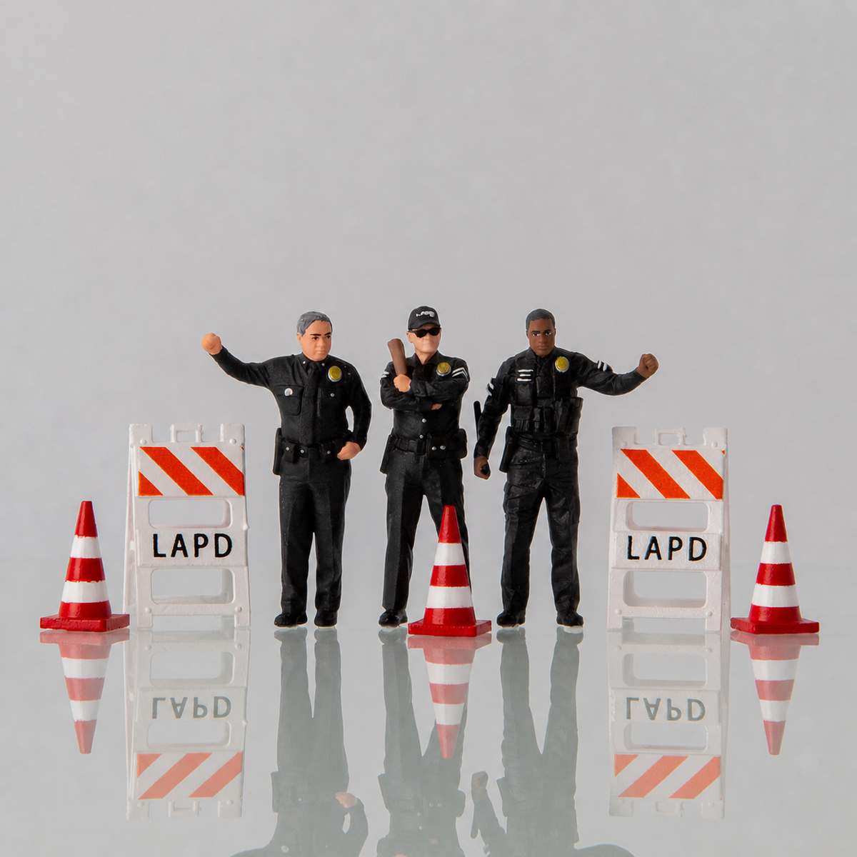 1:64 LAPD S1 Miniature Figure & Prop Series - LAPD S1 Complete Diorama Set