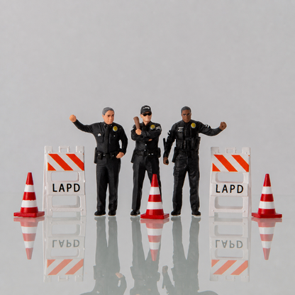 1:64 LAPD S1 Miniature Figure & Prop Series - LAPD S1 Complete Diorama Set