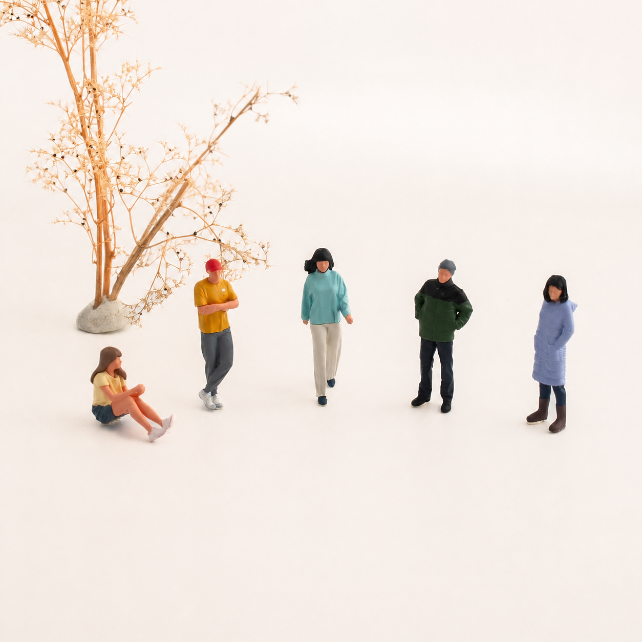 1:64 Everyday People Miniature Figure Series - Versatile People Figures Complete Set