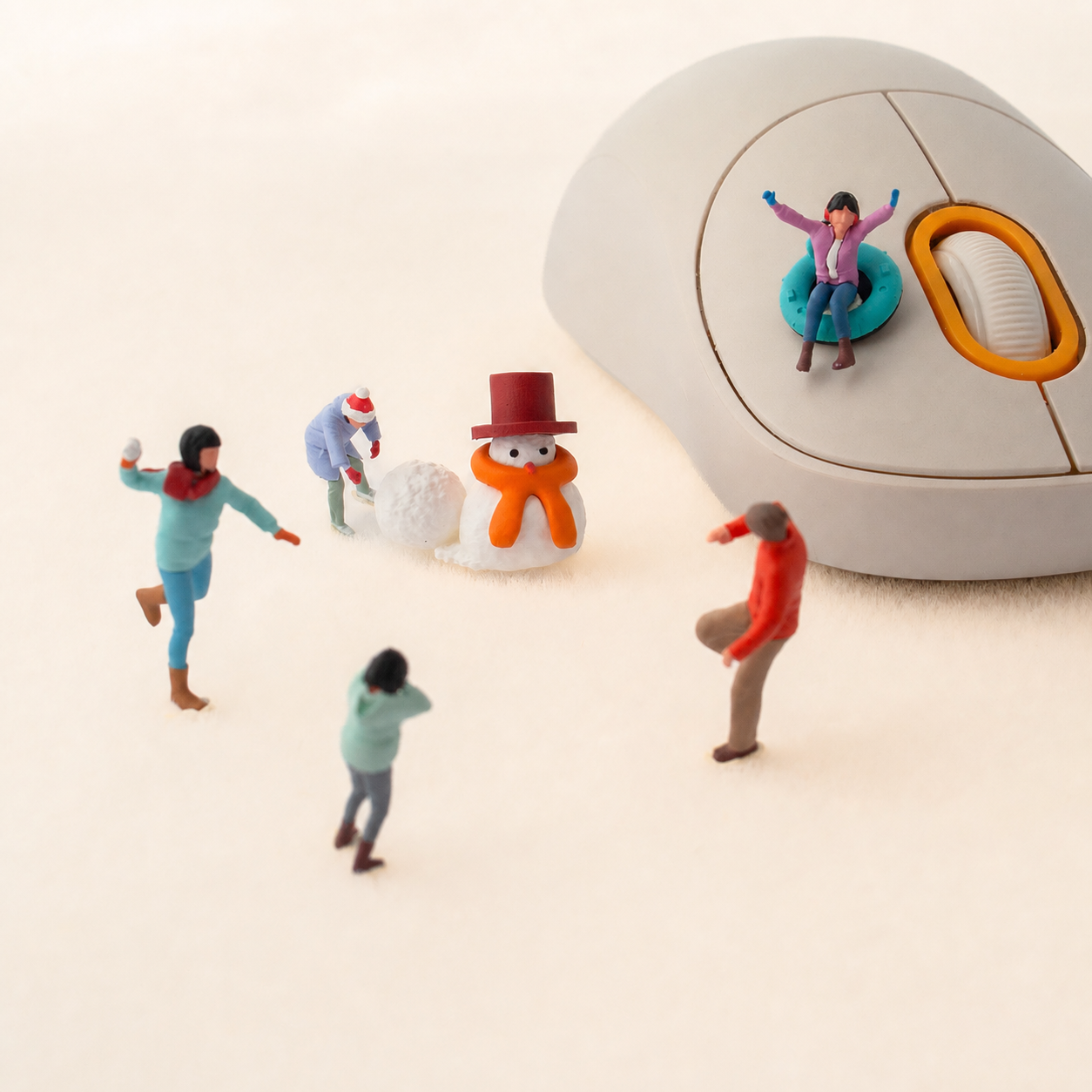 1:64 Snow Day Miniature Figure Series - Snow Day Figures Complete Set