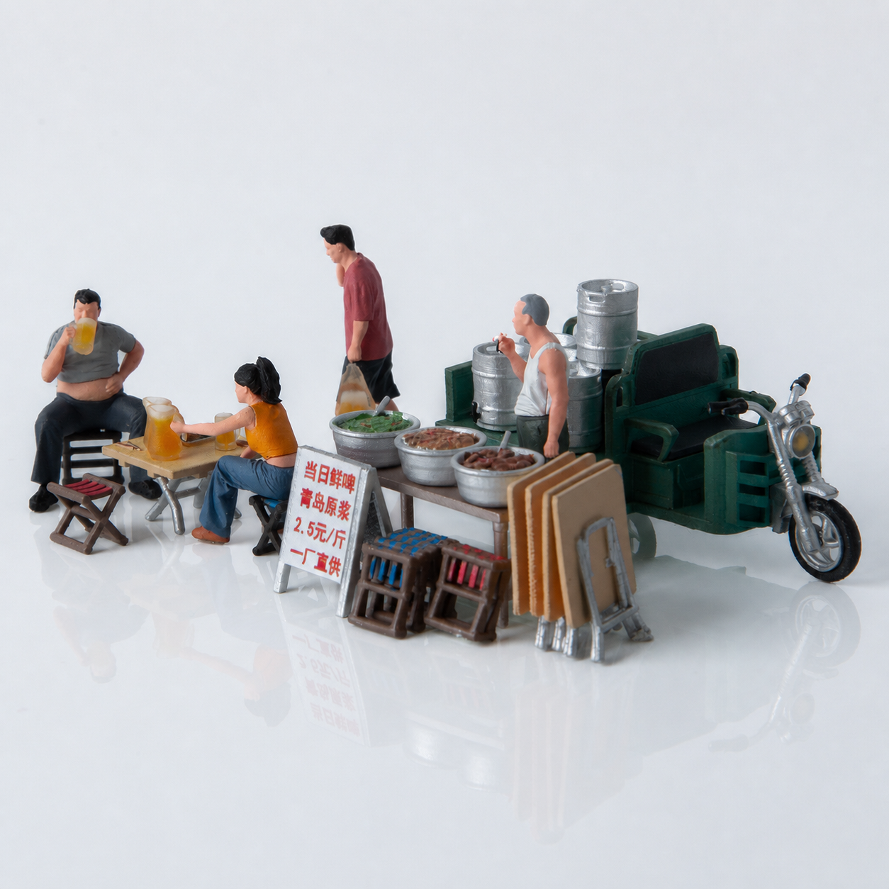 1:64 Chinese Night Market C3 Beer Stall Diorama Prop - Default Title