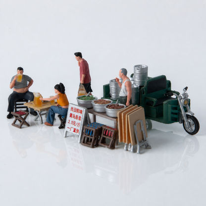 1:64 Chinese Night Market C3 Beer Stall Diorama Prop - Default Title