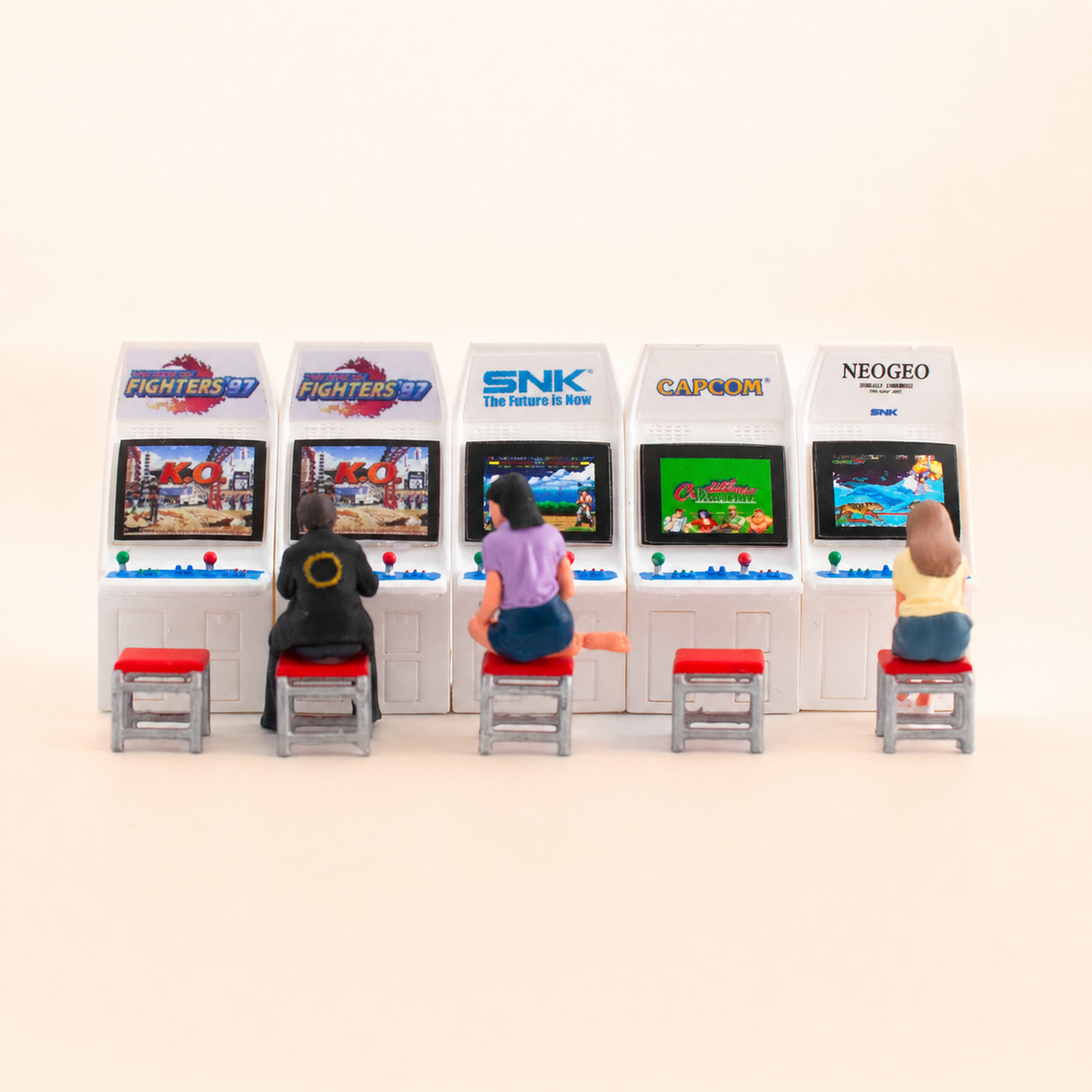 1:64 Arcade Series B Miniature Diorama Collection - Arcade Series B Complete Diorama Set - Stickers Not Included
