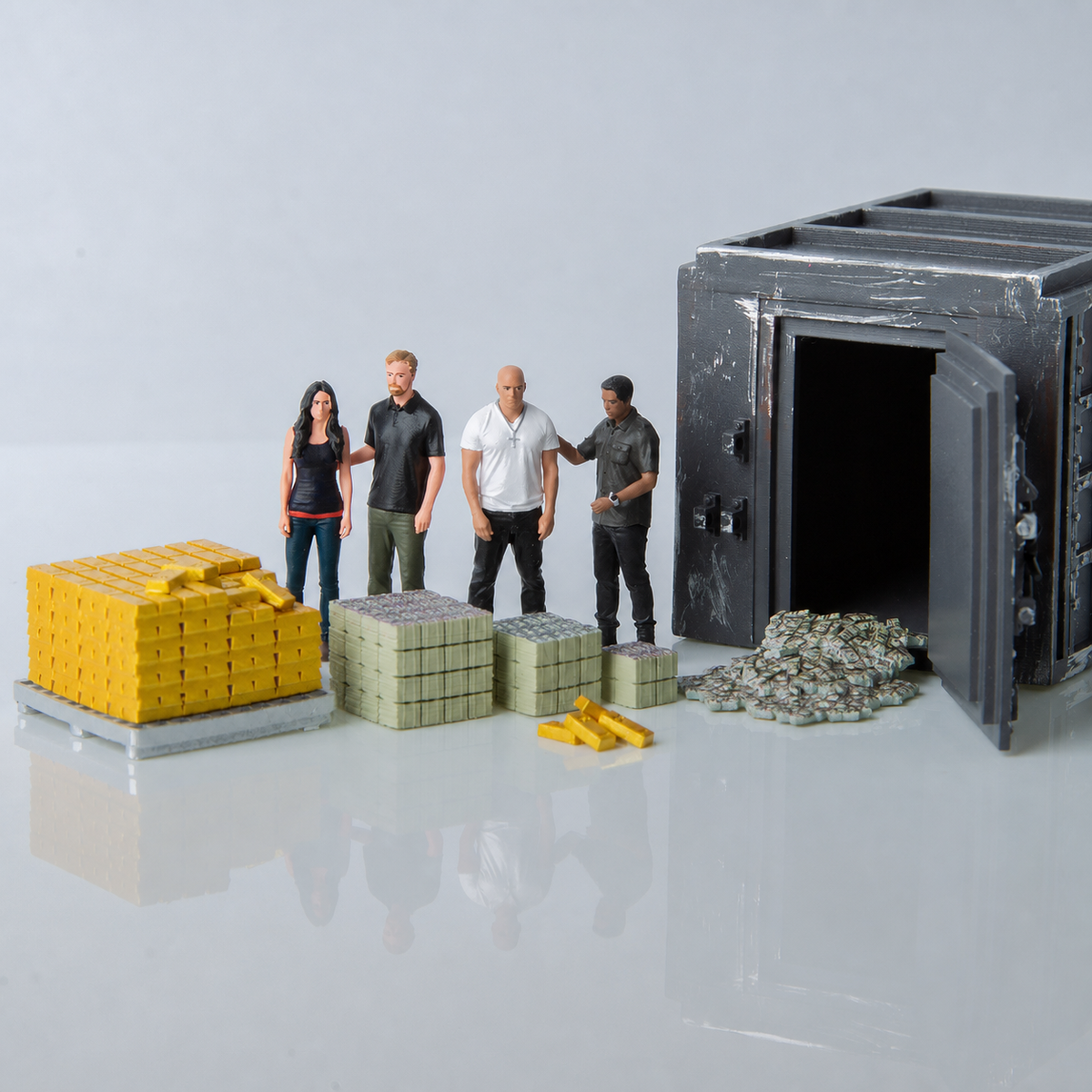 1:64 FM64 Fast & Furious Safe Diorama Set - Default Title