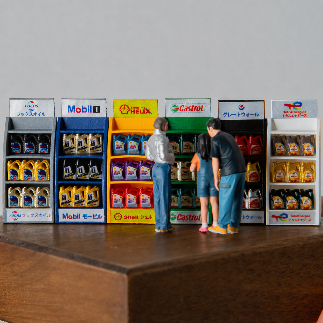 1:64 JDM Oil Rack S2 Miniature Diorama Prop Series - JDM Oil Rack S2 Complete Prop Set