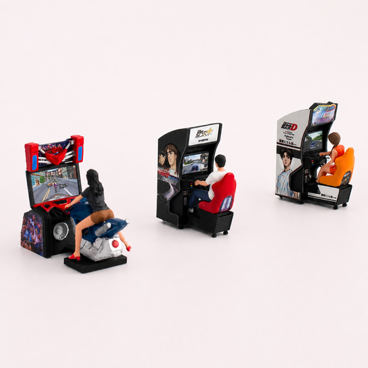 1:64 Racing Arcade Machine & Gamer Set