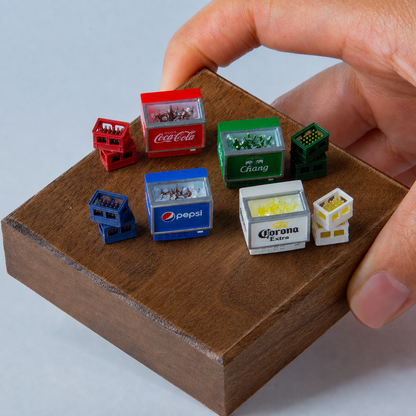 1:64 Branded Freezer S1 Miniature Diorama Prop Series - Branded Freezer S1 Complete Prop Set