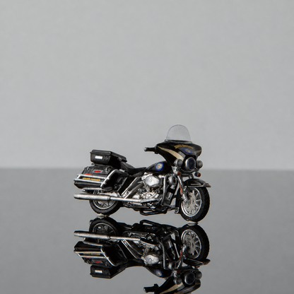 1:64 Harley-Davidson Electra Glide Revival FHP Motorcycle Diorama Prop - Black - Default Title