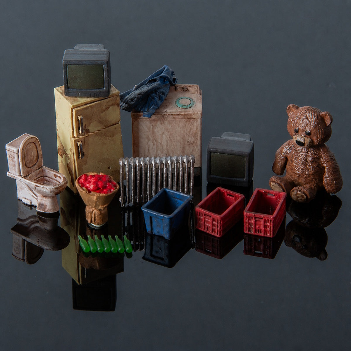 1:64 Trash Pile & Street Clutter Miniature Diorama Prop Series - additional product image 2