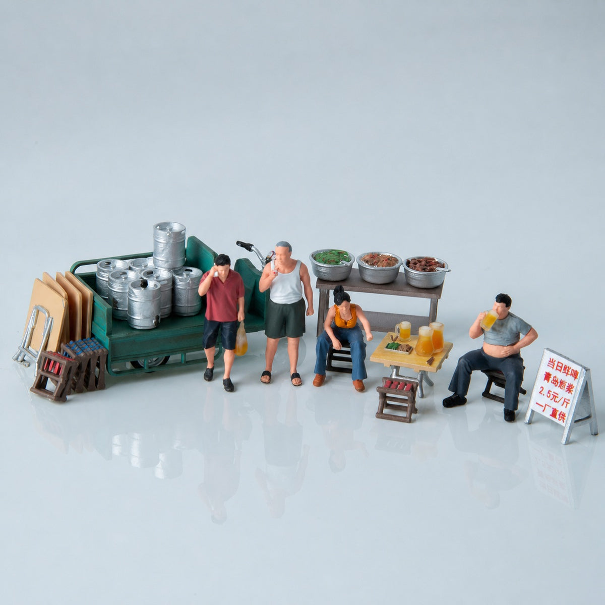 1:64 Chinese Night Market C3 Beer Stall Diorama Prop - additional product image 4