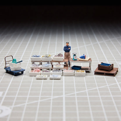 1:64 Seafood Stall A 30-Piece Diorama Set - additional product image 2