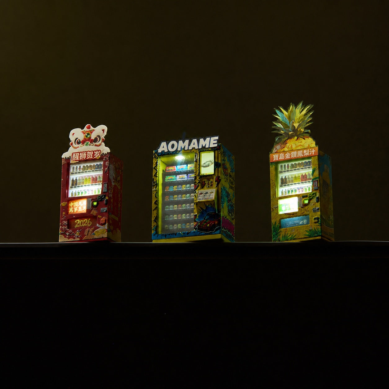 1:64 Qingdou Vending Machine Set B 3-Piece Prop Set - additional product image 3