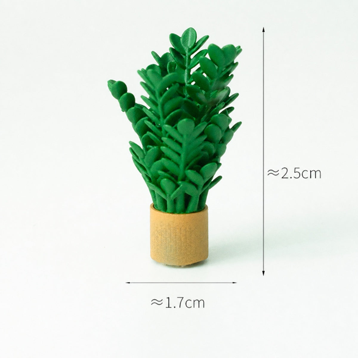 1:64 Potted Plants Miniature Diorama Prop Series - Money Tree Plant Diorama Prop