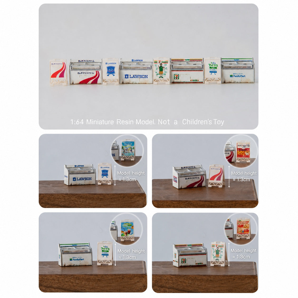 1:64 Convenience Store Freezer S1 Miniature Diorama Prop Series - additional product image 8