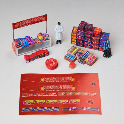 1:64 Jiqing Fireworks & Firecracker Shop Diorama Prop - additional product image 2