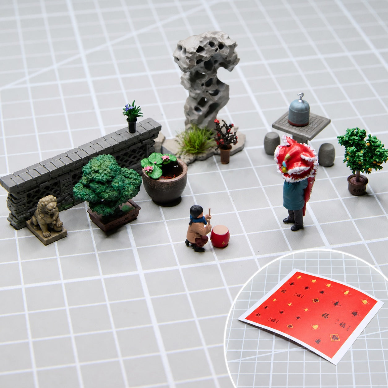 1:64 Chinese Garden Vignette Miniature Diorama Series A - additional product image 6