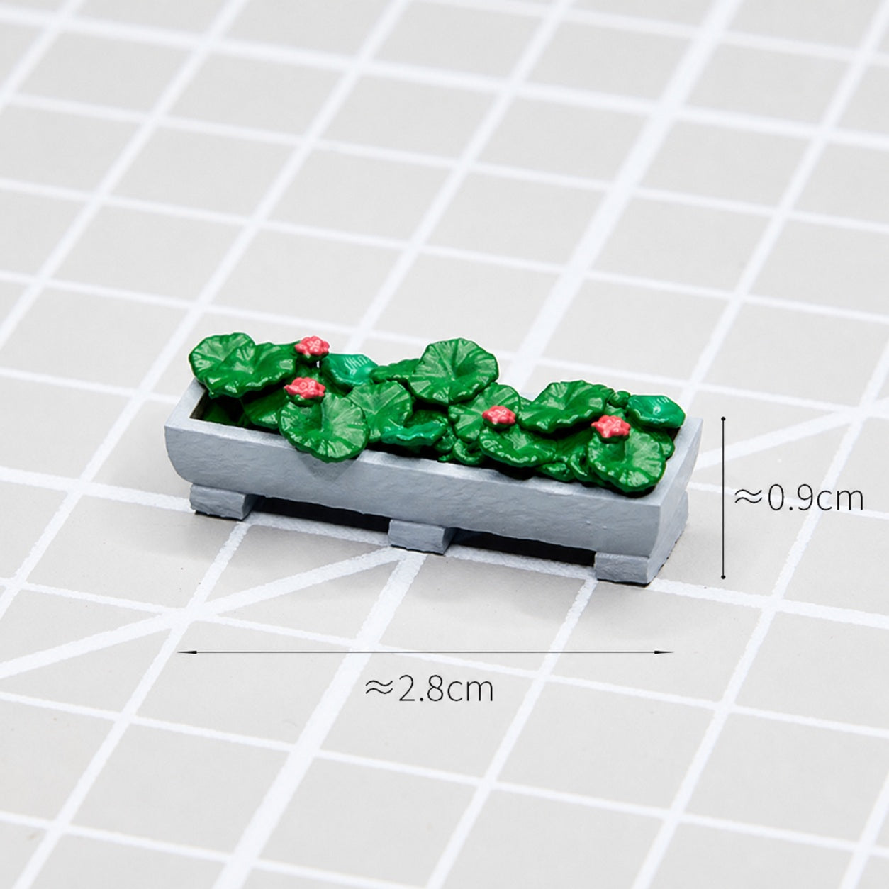 1:64 Floral Arrangement Miniature Diorama Prop Series - Lotus Leaf & Lotus Pond Diorama Prop