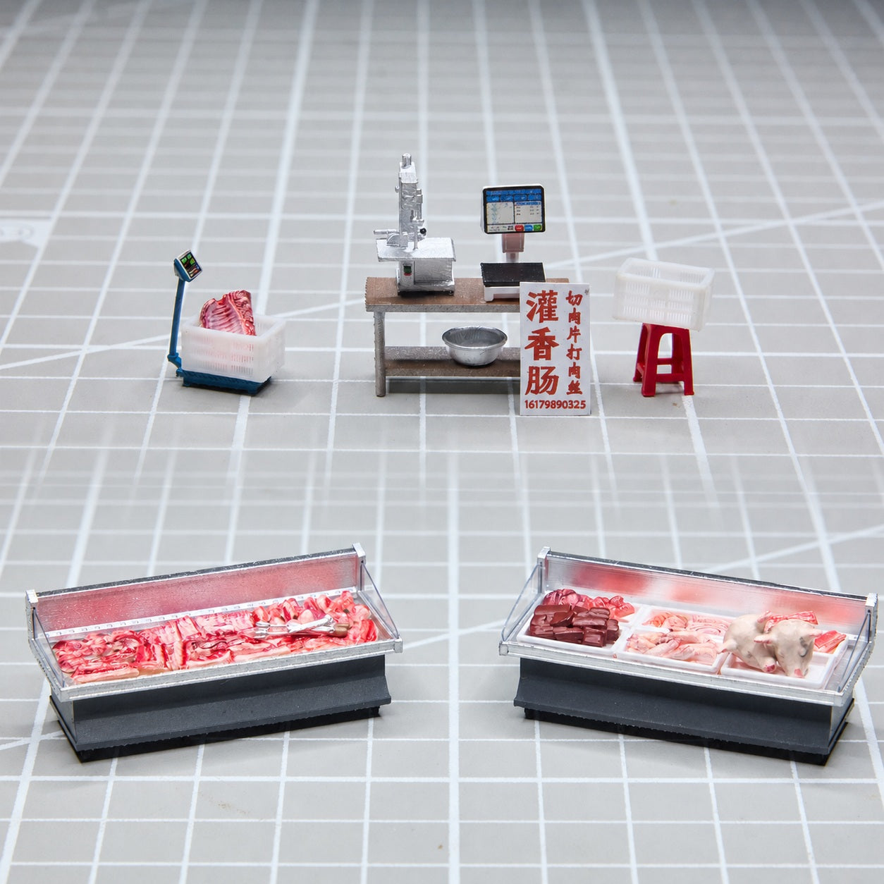 1:64 Quality-Assured Pork Shop 28-Piece Diorama Set - additional product image 5