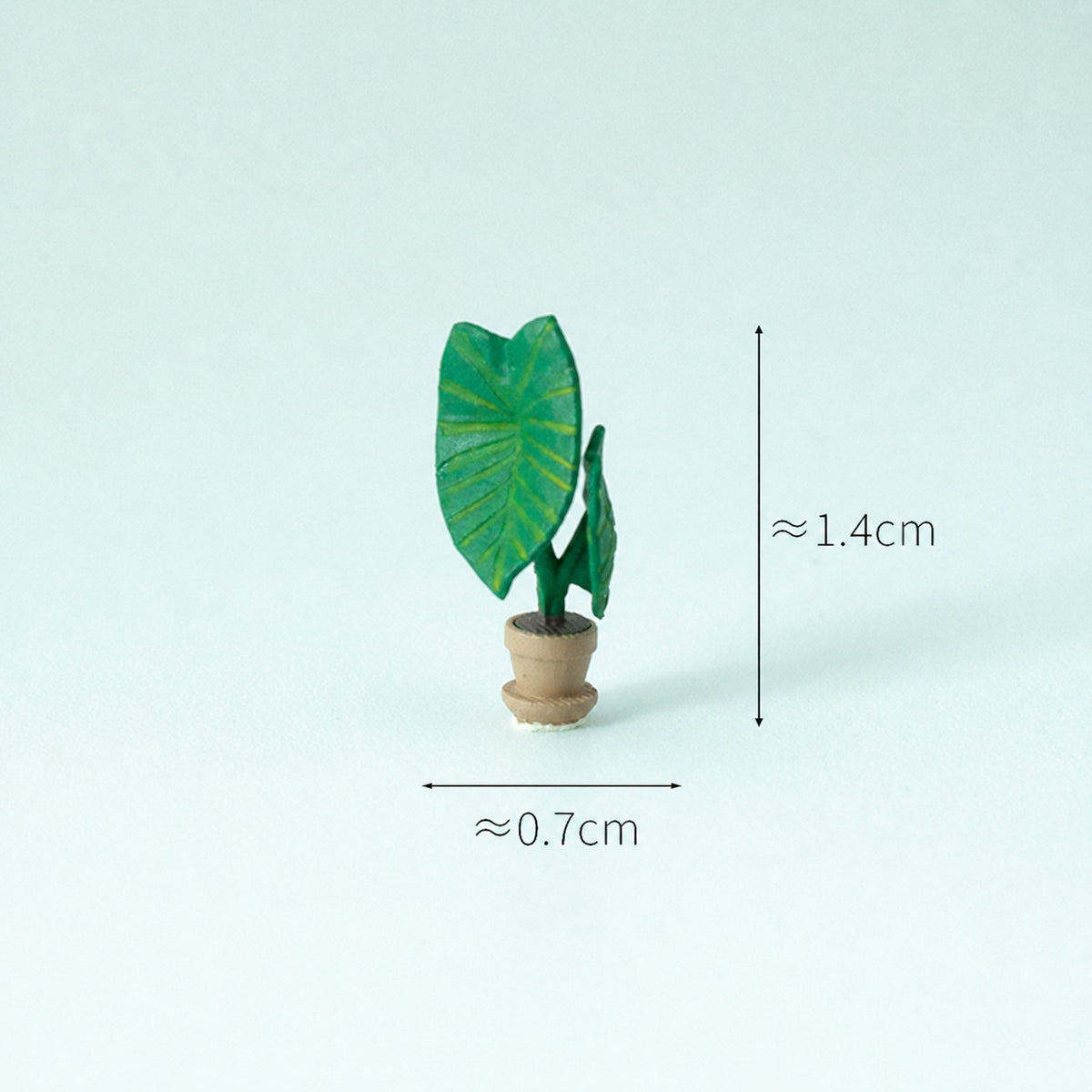 1:64 Potted Plants Miniature Diorama Prop Series - Anthurium Plant Diorama Prop