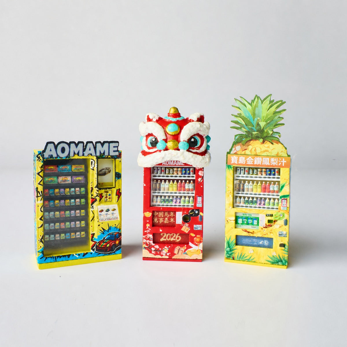 1:64 Qingdou Vending Machine Set B 3-Piece Prop Set - additional product image 5