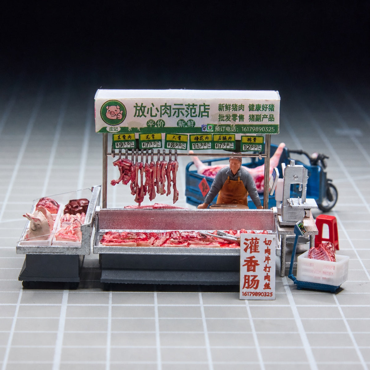 1:64 Quality-Assured Pork Shop 28-Piece Diorama Set - additional product image 4