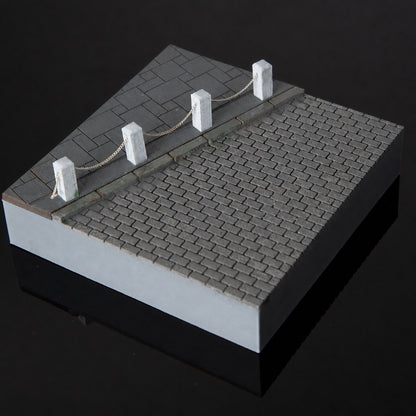 1:64 AFA-KK Handmade 10 cm Diorama Base Series - AFA-KK 10 cm Handmade Diorama Base - After the Rain