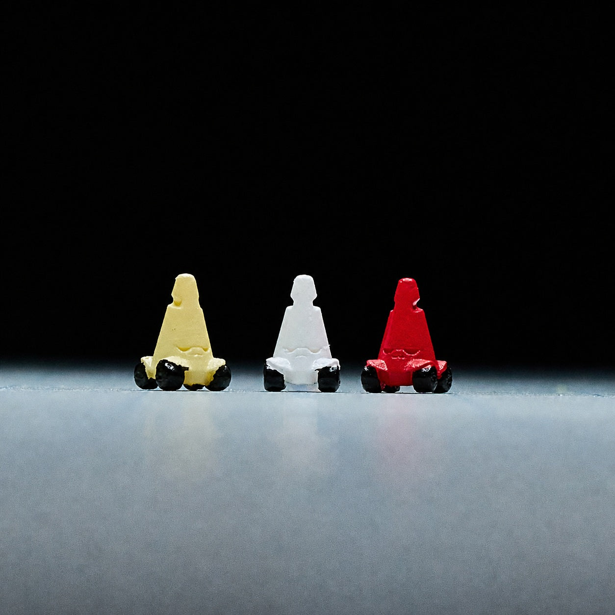 1:64 Traffic Control & Street Miniature Prop Series A - Bored Traffic Cone 3-in-1 Prop Set