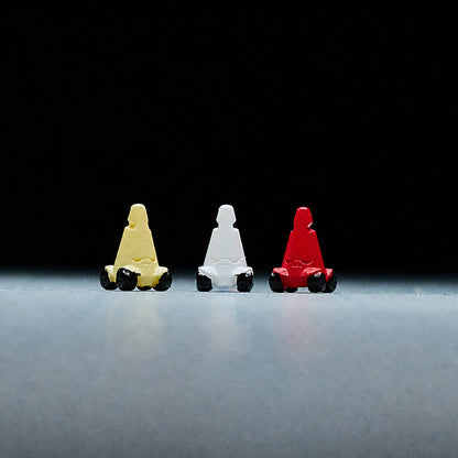 1:64 Traffic Control & Street Miniature Prop Series A - Bored Traffic Cone 3-in-1 Prop Set