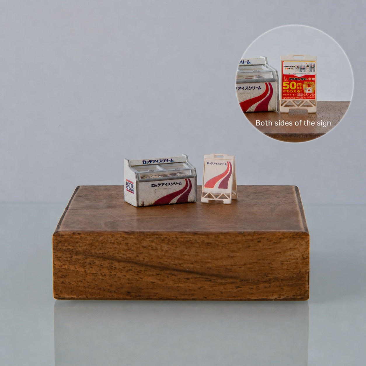 1:64 Convenience Store Freezer S1 Miniature Diorama Prop Series - Lotte Convenience Store Freezer Diorama Prop