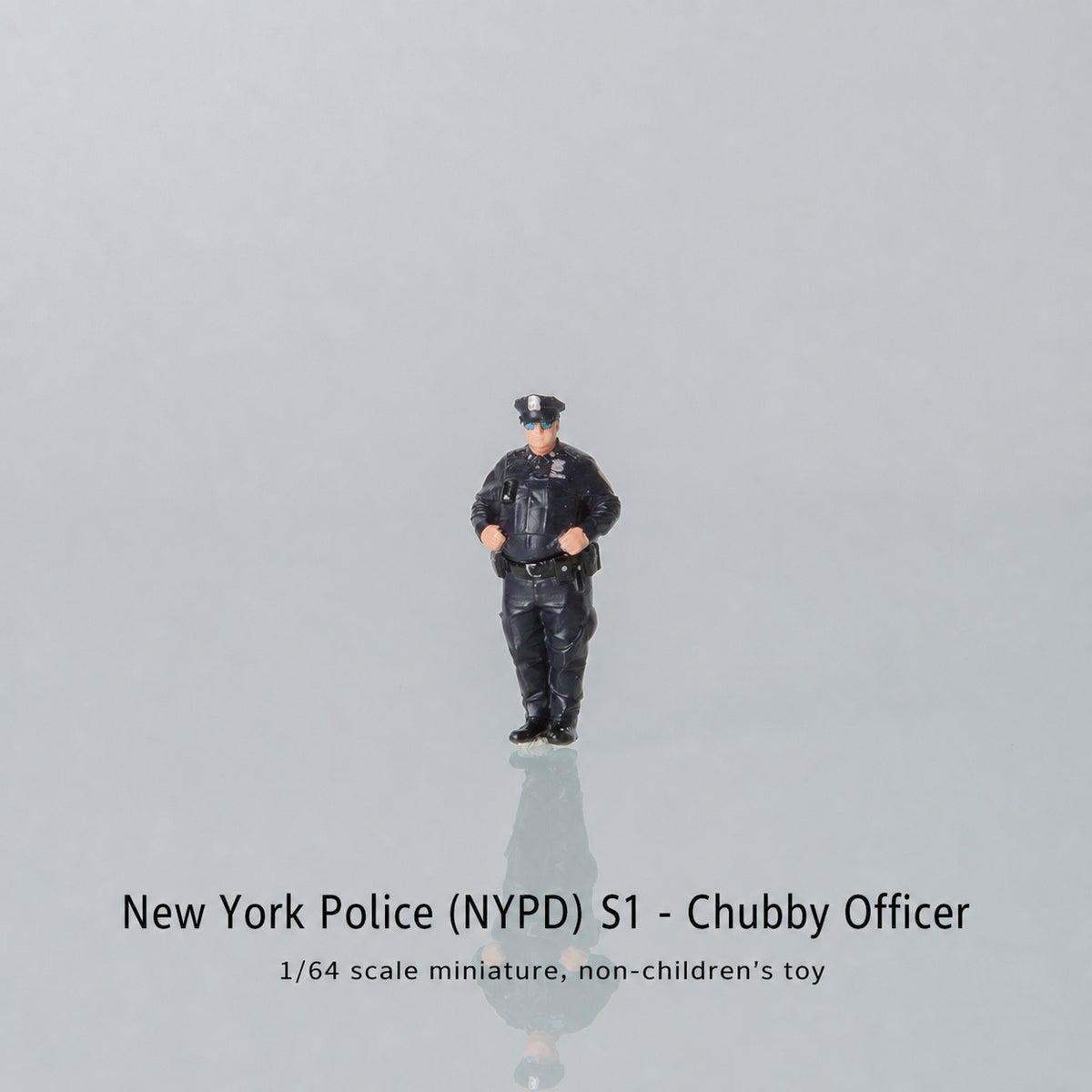 1:64 NYPD S1 Miniature Figure & Prop Series - NYPD S1 Heavyset Officer Figure