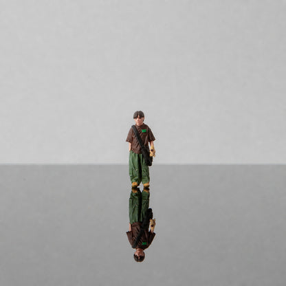 1:64 California Highway Patrol (CHP) S1 Miniature Figure & Prop Series - Boy Holding a Toy Rocket Figure