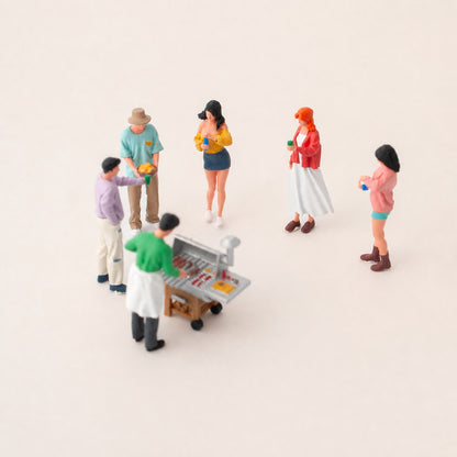 1:64 Standing Outdoor BBQ & Picnic Scene Miniature Diorama Series - additional product image 12