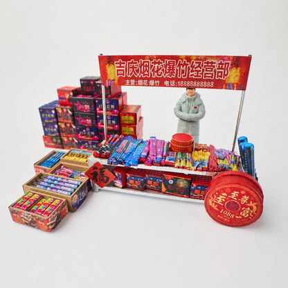 1:64 Jiqing Fireworks & Firecracker Shop Diorama Prop - additional product image 3