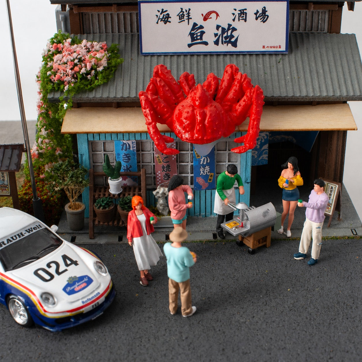 1:64 Standing Outdoor BBQ & Picnic Scene Miniature Diorama Series - additional product image 11