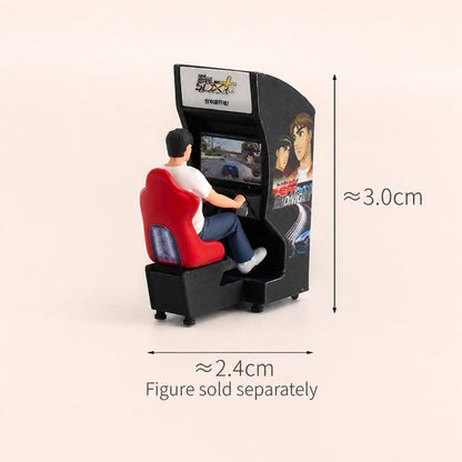 1:64 Racing Arcade Miniature Diorama Series - Wangan Racing Arcade Cabinet Diorama Prop