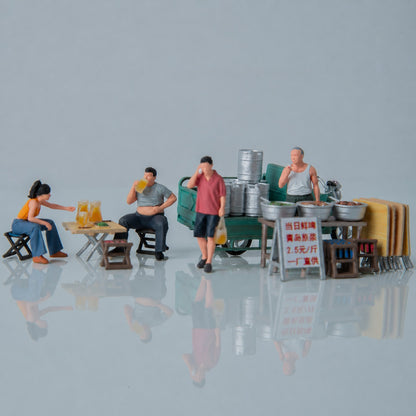 1:64 Chinese Night Market C3 Beer Stall Diorama Prop - additional product image 3