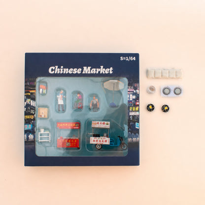 1:64 Chinese Night Market C1 Liangpi & Roujiamo Stall Set - additional product image 2