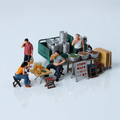 1:64 Chinese Night Market C3 Beer Stall Diorama Prop - additional product image 2