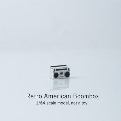 1:64 West Coast Hip-Hop Street Miniature Figure Series - Vintage American-Style Boombox Diorama Prop