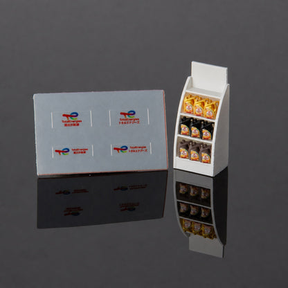 1:64 JDM Oil Rack S2 Miniature Diorama Prop Series - Castrol Oil Rack S2 Diorama Prop