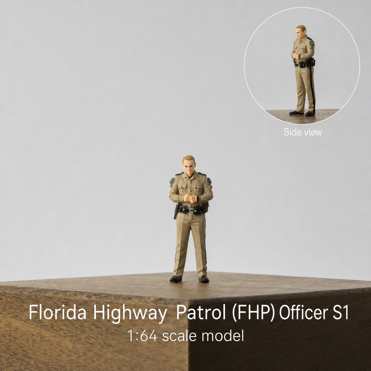 1:64 Florida Highway Patrol (FHP) S1 Miniature Figure & Prop Series - FHP S1 Standing Observing Officer Figure